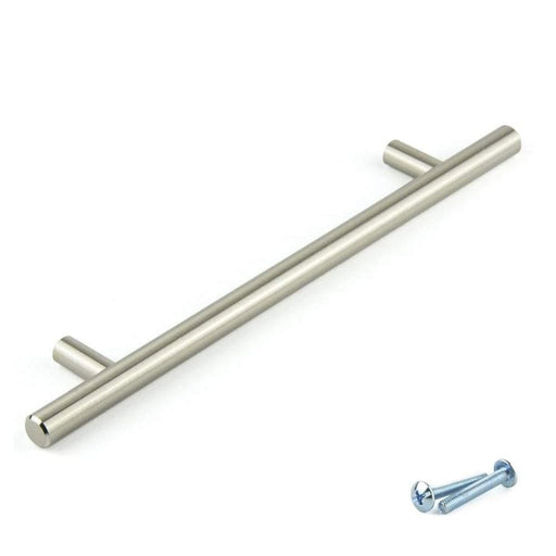 T-Bar Brushed Nickel Cupboard Door Cabinet Handle M4TEC Balintore D4 - Hardware > Hardware Accessories > Cabinet Hardware > Cabinet Knobs & Handles Cabinet Knobs & Handles