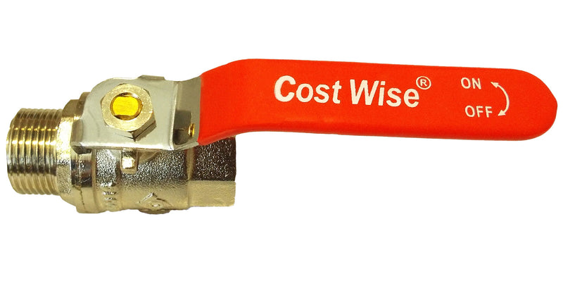 Brass Nickel-Plated Lever Valve 3/4" BSPM-F - Home & Garden > Lawn & Garden Tech Hose & Fittings