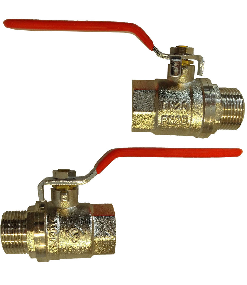 Brass Nickel-Plated Lever Valve 2" BSPM-F - Home & Garden > Lawn & Garden Tech Hose & Fittings