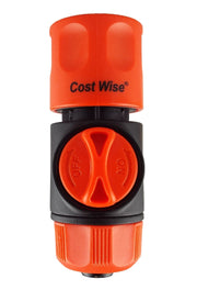 Cost Wise Hose Connector with Valve - Home & Garden > Lawn & Garden Garden watering