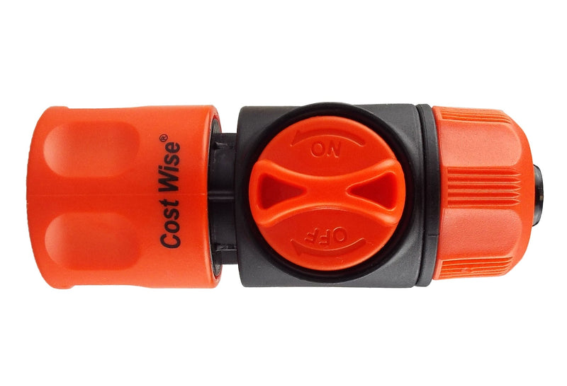 Cost Wise Hose Connector with Valve - Home & Garden > Lawn & Garden Garden watering