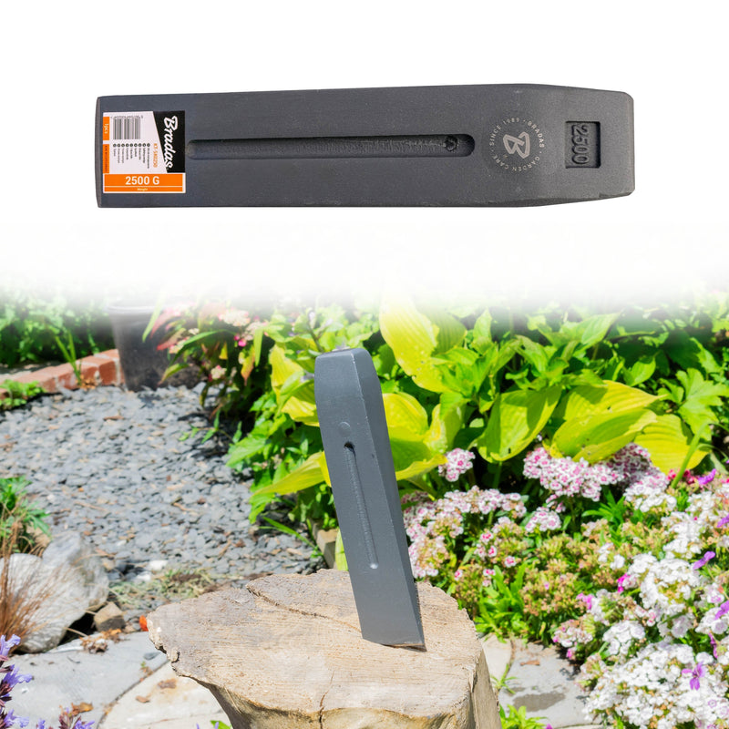 2.5kg Heavy Duty Log Splitter Wedge - Home & Garden Garden tools & Accesories