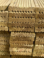 Premium Treated Timber Decking Boards Just £13.50 for 3.6m Length 