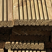 Treated Double-sided Decking Boards 145mm x 25mm x 3.6m & 4.8m - Home & Garden > Lawn & Garden > Gardening Treated Double Sided Deck Boards