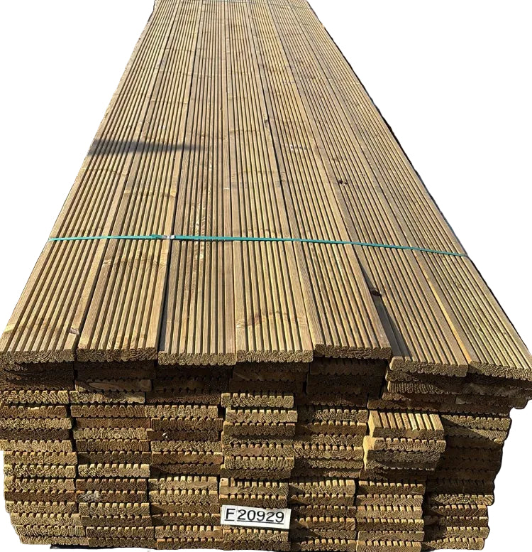 Treated Double-sided Decking Boards 145mm x 25mm x 4.8m £15 - Home & Garden > Lawn & Garden > Gardening Treated Double Sided Deck Boards