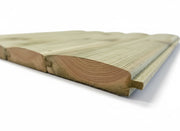 Pressure Treated LogLap Cladding 100mm x 25mm 4.8m - £12 Inc Vat - Home & Garden > Lawn & Garden > Outdoor Living > Outdoor Structures > Sheds, Garages & Carports LogLap Cladding