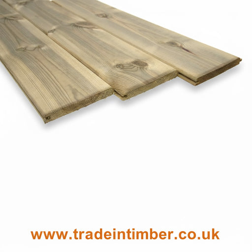 Pressure Treated TGV Cladding - 120mm x 12mm- 4.5m - £6.50 Inc Vat - Home & Garden > Lawn & Garden > Outdoor Living > Outdoor Structures > Sheds, Garages & Carports TGV Cladding
