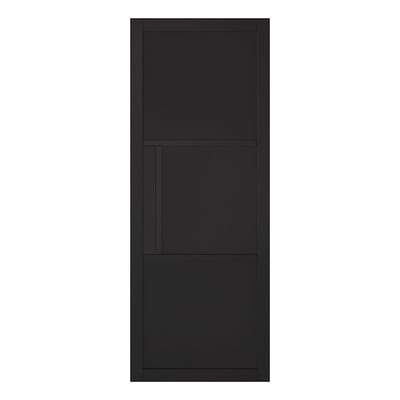 Tribeca Black Primed Panelled Interior Door - 1981mm x 762mm -