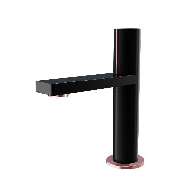 Velar Black Basin Mixer Tap with Click-Clack Waste - Bathrooms