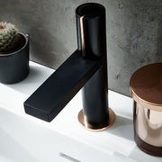 Velar Black Basin Mixer Tap with Click-Clack Waste - Bathrooms