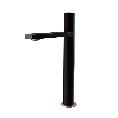 Velar Black Basin Mixer Tap with Click-Clack Waste - Bathrooms