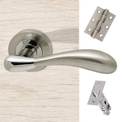 Venus Polished Chrome/Satin Nickel Handle Hardware Handle Pack - Doors