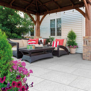 Verde Italian Porcelain White Paving Slab - (54 Slabs per Box) - Outdoor & Garden