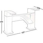 Onyx Black Bath Filler - Bathrooms