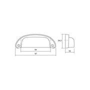 Viefe Antique Copper Cup Pull Cabinet Handle VC8 - Hardware > Hardware Accessories > Cabinet Hardware > Cabinet Knobs & Handles Cabinet Knobs & Handles