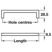 Viefe Modern Brushed Copper Cabinet Door Handle Balimore HAF108 - Hardware > Hardware Accessories > Cabinet Hardware > Cabinet Knobs & Handles Cabinet Knobs & Handles