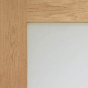 Pattern 10 Pre-Finished Internal Oak Door with Obscure Glass - All Sizes - Hardware > Building Materials > Doors