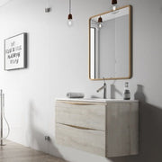 Vogue 2 Drawer Wall Hung Vanity Unit - All Sizes - Bathrooms
