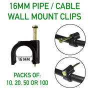 Clips for 16mm Irrigation Pipe - Home & Garden > Lawn & Garden Garden watering