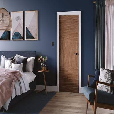 Tres Walnut Pre-Finished Interior Door - All Sizes - Doors