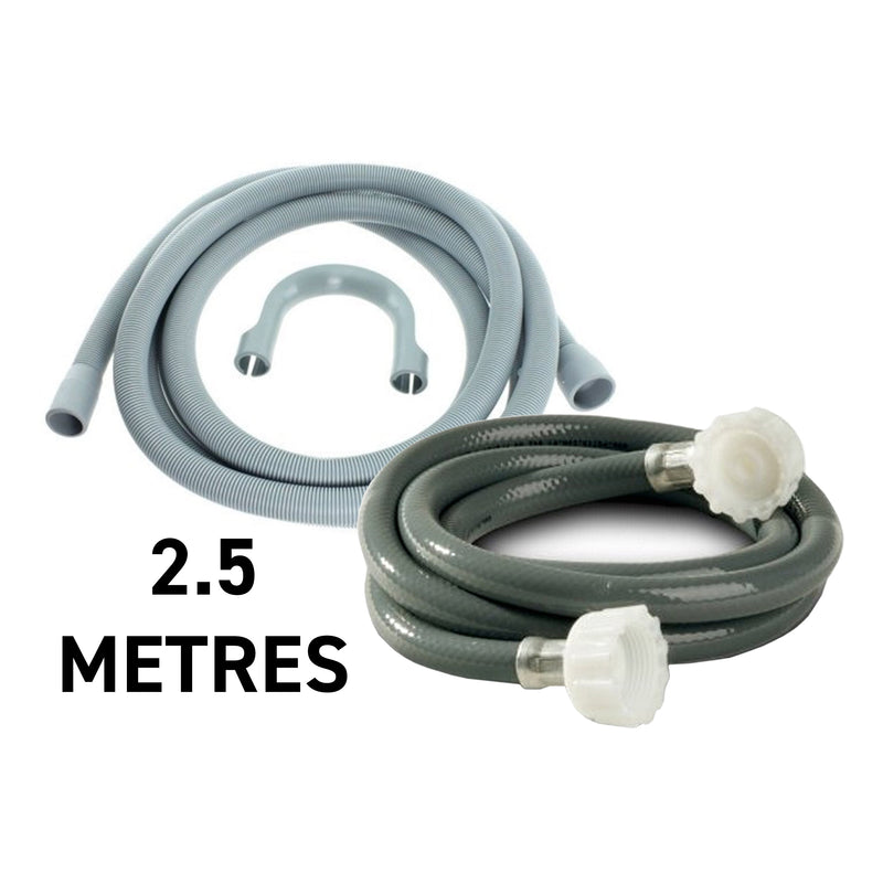 Replacement Washing Machine Pipe Set 2.5m - Home & Garden > Household Appliances > Laundry Appliances > Washing Machines Tech Hose & Fittings