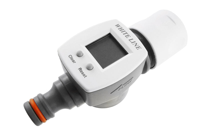 Water Flow Meter Snap on Connector - Home & Garden > Lawn & Garden > Watering & Irrigation > Garden Hose Fittings & Valves