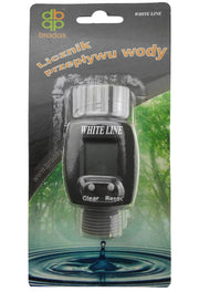 Water Flow Meter 3/4" BSPM-F - Home & Garden > Lawn & Garden > Watering & Irrigation > Garden Hose Fittings & Valves