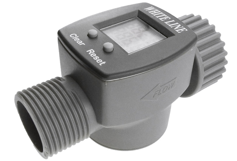 Water Flow Meter 3/4" BSPM-F - Home & Garden > Lawn & Garden > Watering & Irrigation > Garden Hose Fittings & Valves