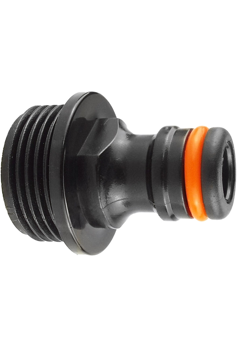 Male Tap Connector 3/4" BSPM Black - Home & Garden > Lawn & Garden > Watering & Irrigation Garden watering
