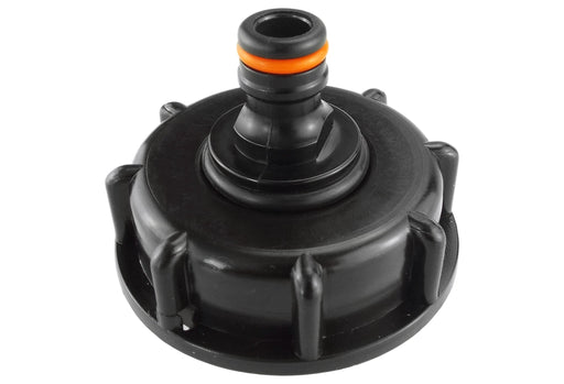 IBC 2” S60X6 Cap with Male Quick Connector Black - Hardware > Plumbing > Plumbing Fittings & Supports > Pipe Connectors
