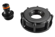 IBC 2” S60X6 Cap with Male Quick Connector Black - Hardware > Plumbing > Plumbing Fittings & Supports > Pipe Connectors