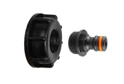 IBC 2” S60X6 Cap with Male Quick Connector Black - Hardware > Plumbing > Plumbing Fittings & Supports > Pipe Connectors