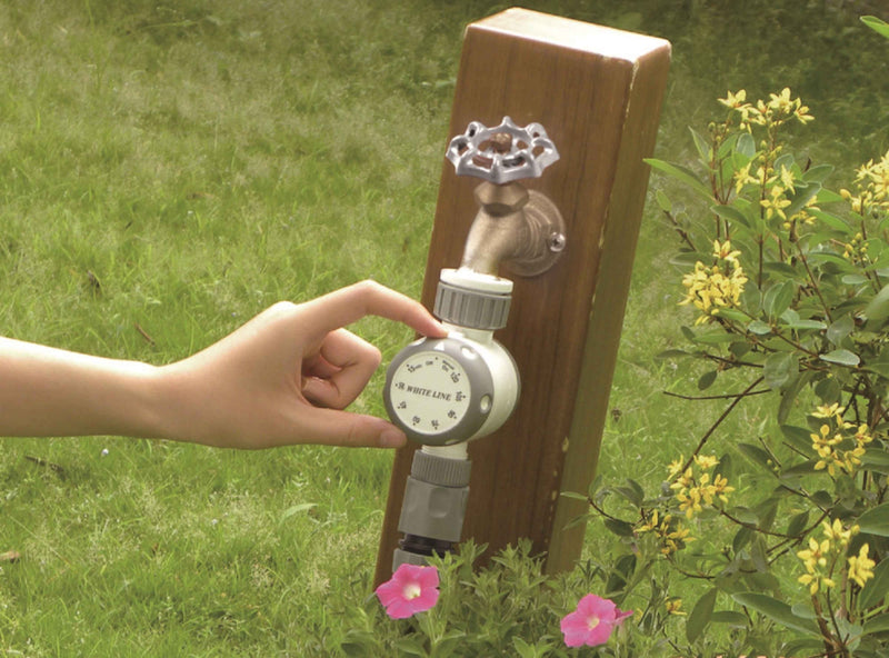 White Line Mechanical Water Timer - Home & Garden Garden watering