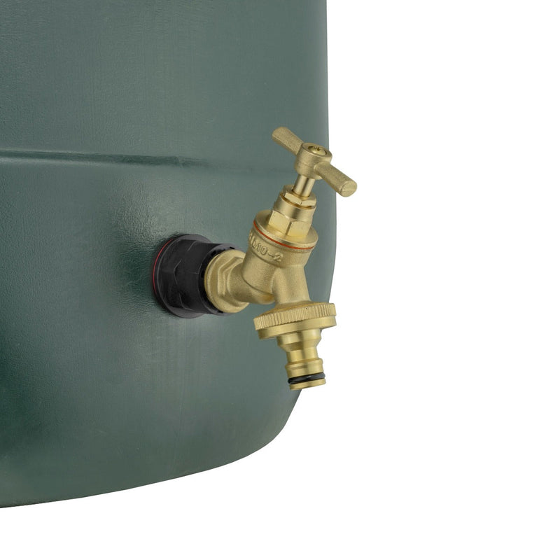 Water Butts Kit 1/2" with Brass Tap & Snap On and Drill Bit - Home & Garden > Lawn & Garden Tech Hose & Fittings