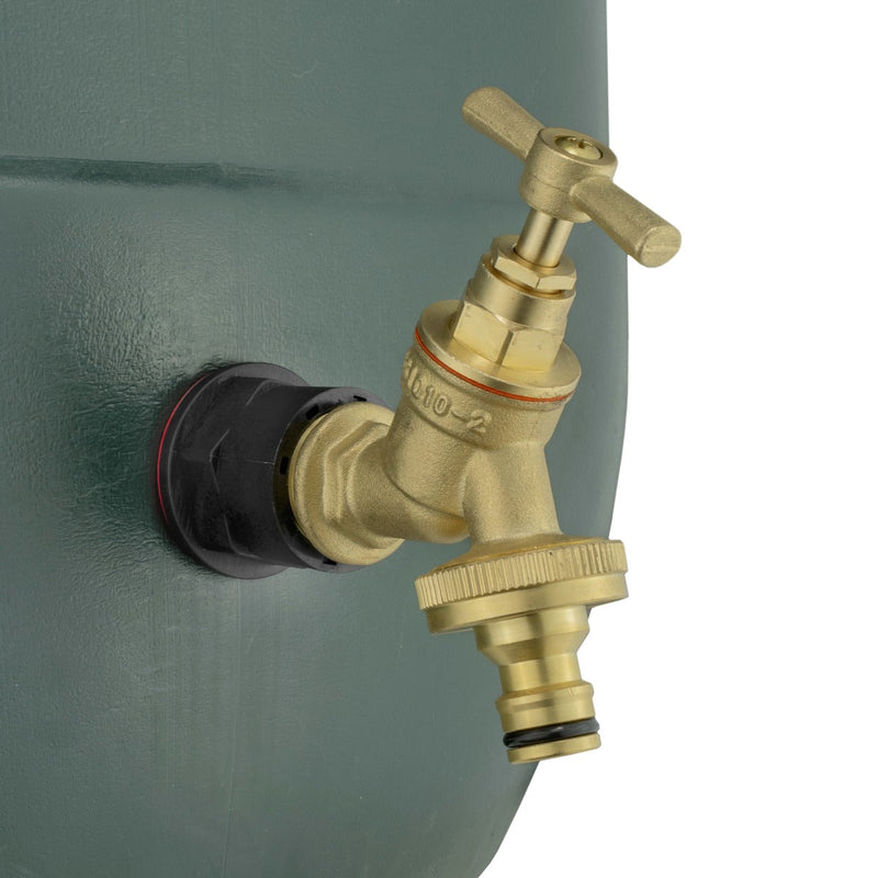 Water Butts Kit 1/2" with Brass Tap & Snap On - Home & Garden > Lawn & Garden Tech Hose & Fittings