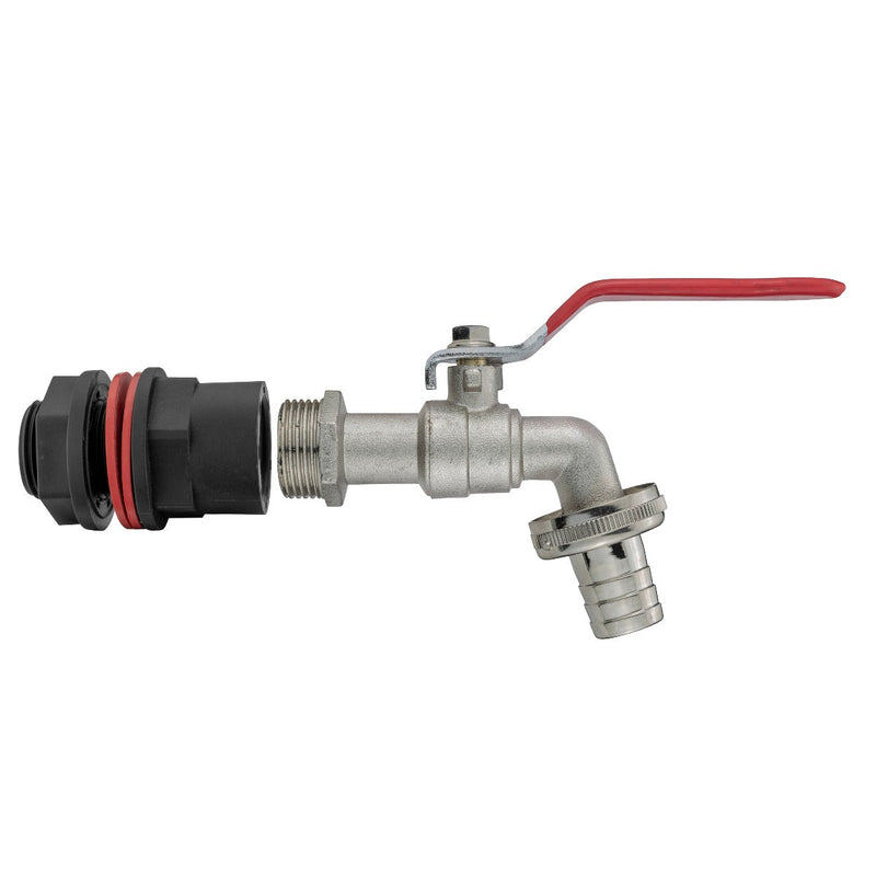 Water Butts Kit 1/2" With Lever Tap and Drill Bit - Home & Garden > Lawn & Garden Tech Hose & Fittings
