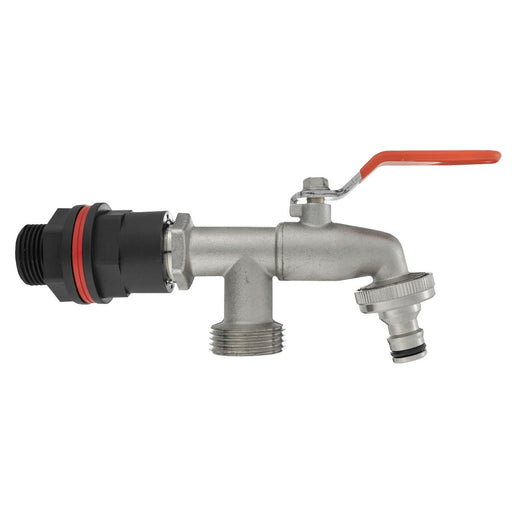 Water Butts Kit 1/2" With Double Tap - Home & Garden > Lawn & Garden Tech Hose & Fittings