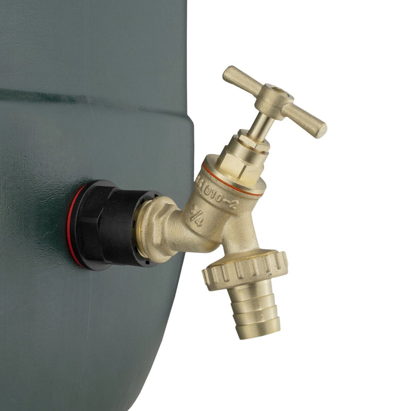 Water Butts Kit 3/4" With Brass Tap and Drill Bit - Home & Garden > Lawn & Garden Tech Hose & Fittings