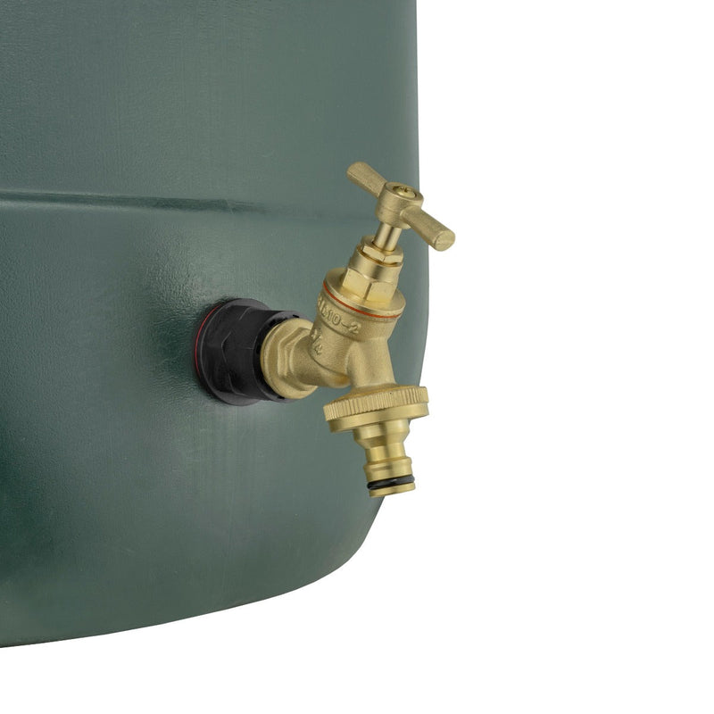 Water Butts Kit 3/4" with Brass Bib Tap & Snap On and Drill Bit - Home & Garden > Lawn & Garden Tech Hose & Fittings