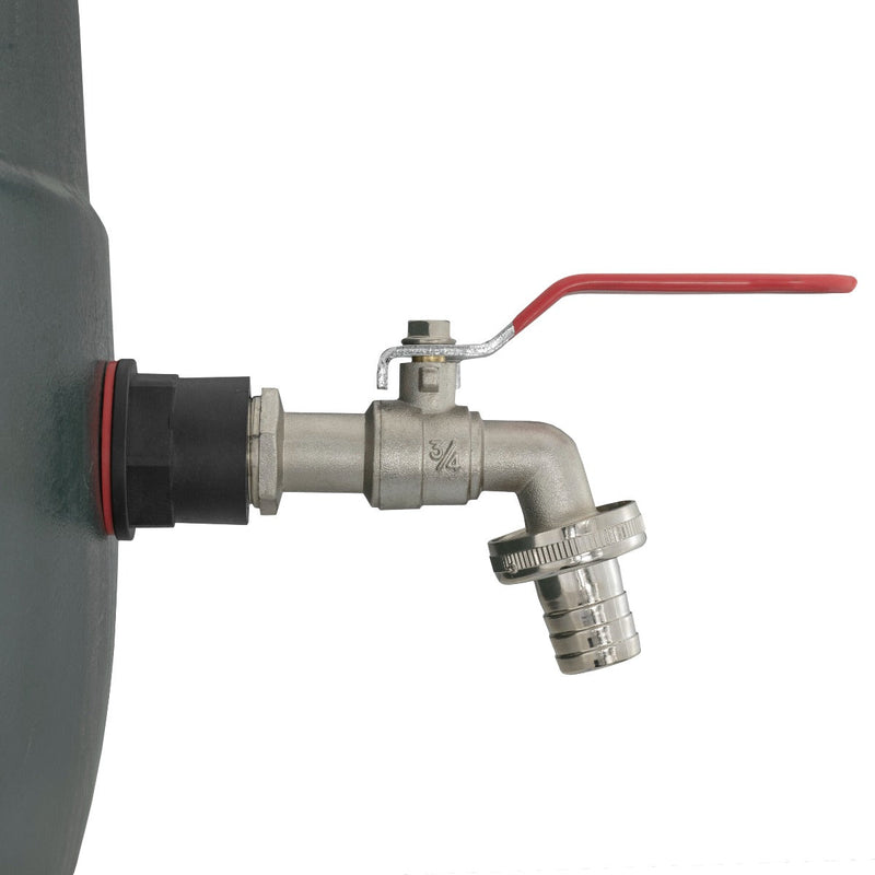Water Butts Kit 3/4" with Lever Tap 3/4" Barb and Drill Bit - Home & Garden > Lawn & Garden Tech Hose & Fittings