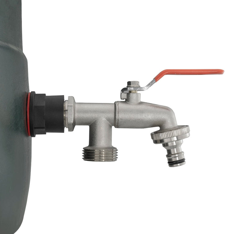 Water Butts Kit 3/4" With Double Tap and Drill Bit - Home & Garden > Lawn & Garden Tech Hose & Fittings