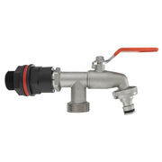 Water Butts Kit 3/4" With Double Tap - Home & Garden > Lawn & Garden Tech Hose & Fittings