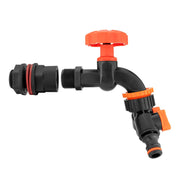 Water Butts Kit 3/4" PP Black Tap and Tap Splitter and Drill Bit - Home & Garden > Lawn & Garden Tech Hose & Fittings