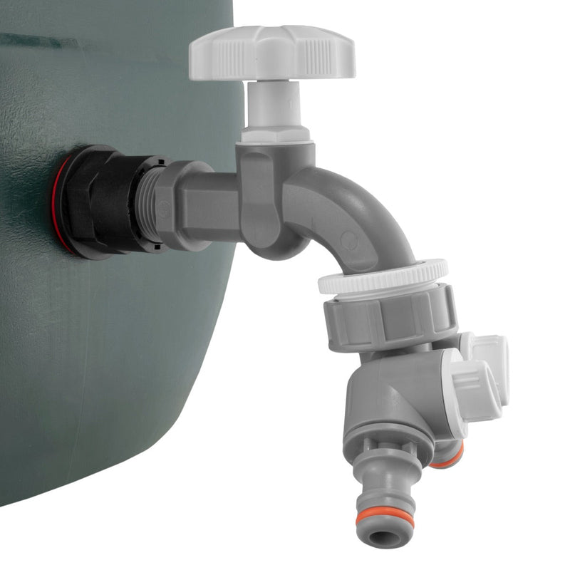 Water Butts Kit 3/4" PP WL Tap & Tap Splitter and Drill Bit - Home & Garden > Lawn & Garden Tech Hose & Fittings