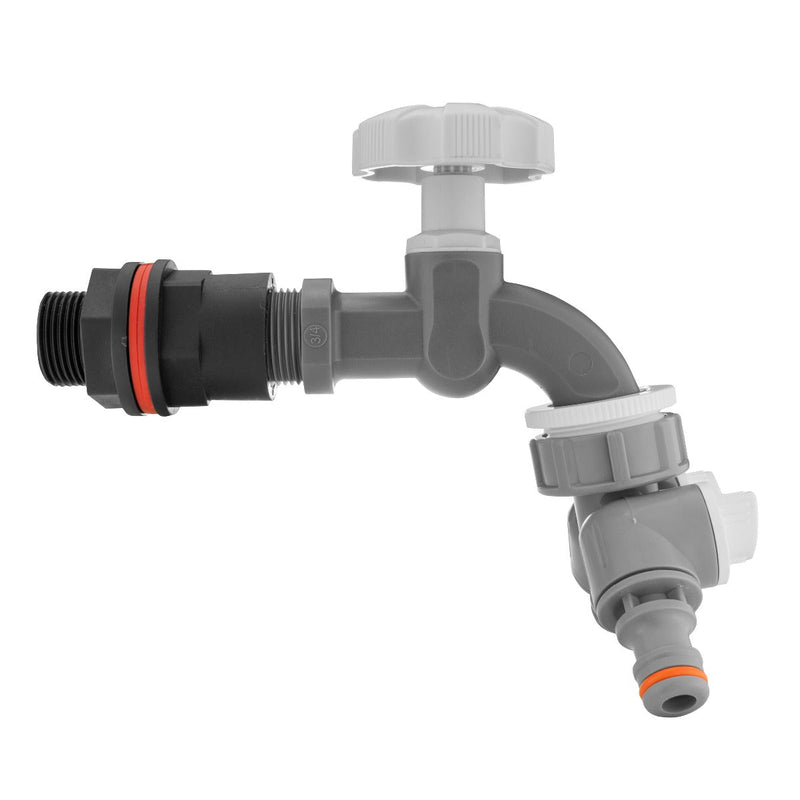 Water Butts Kit 3/4" PP WL Tap & Tap Splitter and Drill Bit - Home & Garden > Lawn & Garden Tech Hose & Fittings