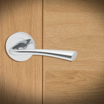 Weser PCP Lever / Round Rose Fire Door Pack - 65mm -