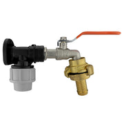 Wall Flange Kit 20mm MDPE - Lever Tap 1/2", Geka Barb 3/4" - Home & Garden > Lawn & Garden Tech Hose & Fittings