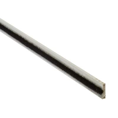 Lorient Intumescent Pile (Black Brush) FD30 - 20mm x 4mm x 2.1m - White -