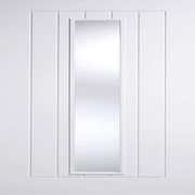 Mexicano White Primed 1 Glazed Clear White Panel Interior Door - 1981mm x 686mm -
