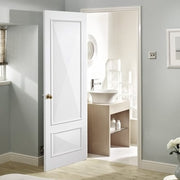 Knightsbridge White Primed 1 Glazed Clear Light Panel Interior Door - All Sizes - Doors